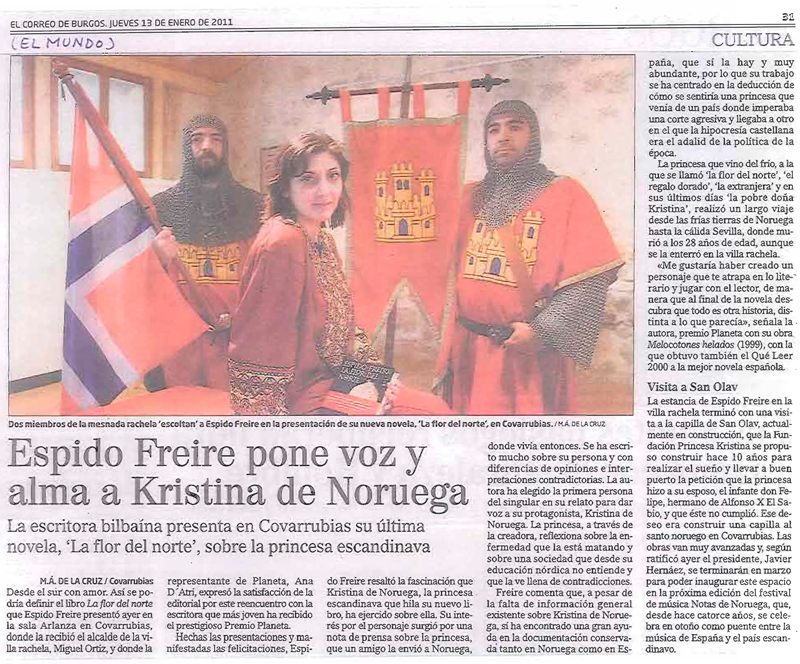 Espido Freire pone voz y alma a Kristina de Noruega