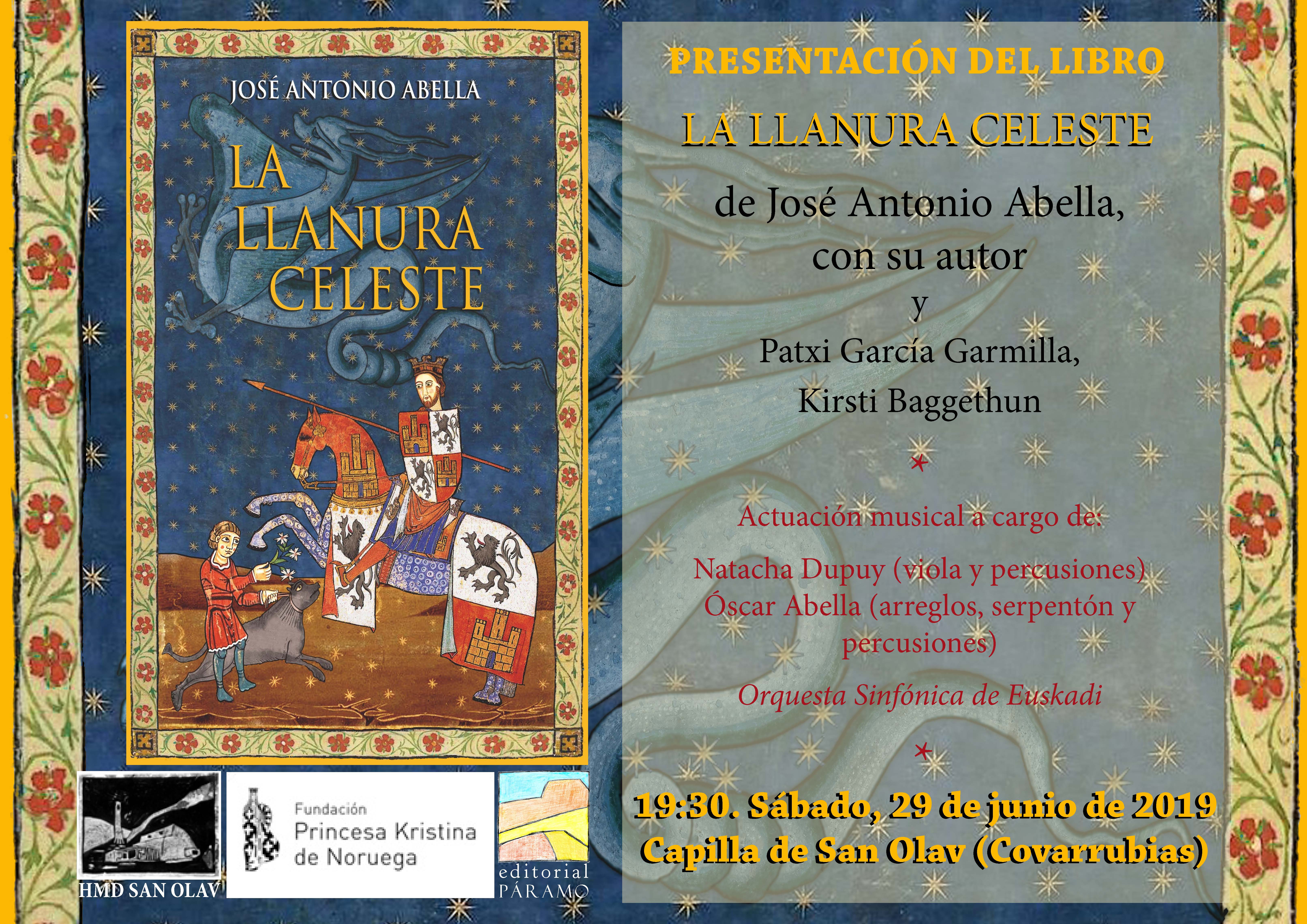 Presentación del libro «La Llanura Celeste» de José Antonio Abella en la Capilla de San Olav